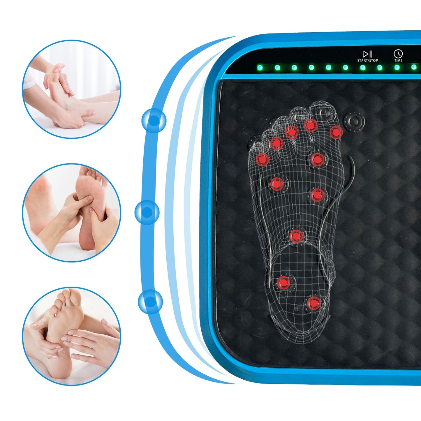 Vibration Plate Exercise Machine, Whole Body Fitness Platform For Lymphatic Drainage, Vibrating Shaker Board With 120 Speed Levels, Weight Loss And Fat Burner Workout Equipment