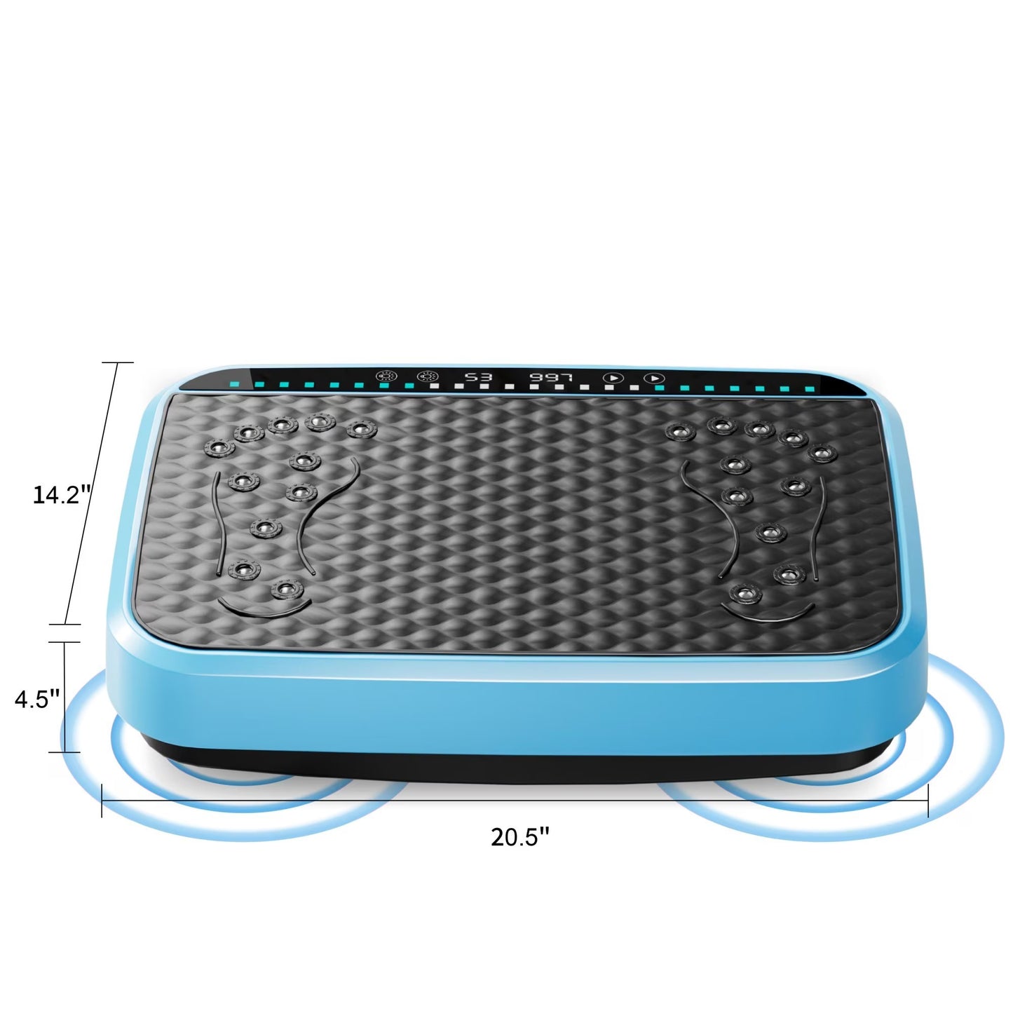 Vibration Plate Exercise Machine, Whole Body Fitness Platform For Lymphatic Drainage, Vibrating Shaker Board With 120 Speed Levels, Weight Loss And Fat Burner Workout Equipment