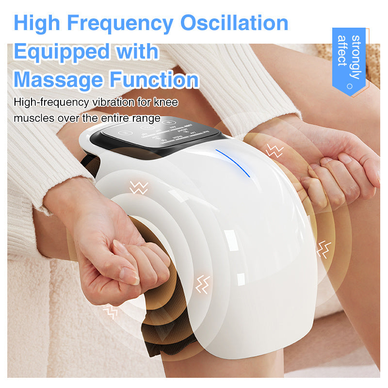 Smart Knee Massager With Heat Vibration 3D Air Compression-Portable Pain Relief