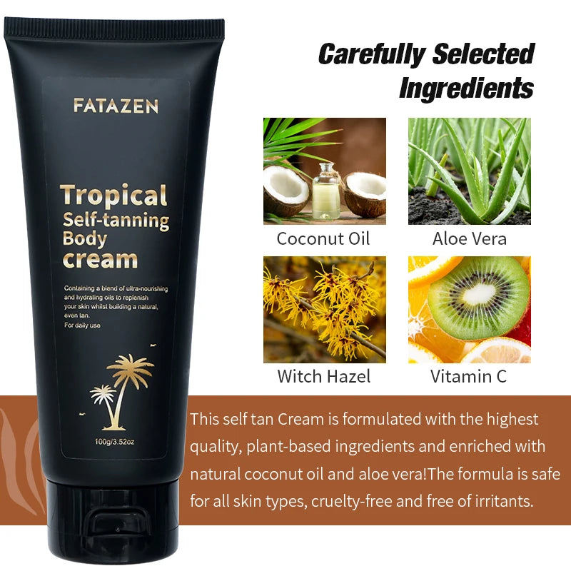 Private Label Natural 3 Hours Instant Dark Tanning Lotion Body Care Suntan Oil Skincare OEM Self Tanner Sunless Tanning Cream-2