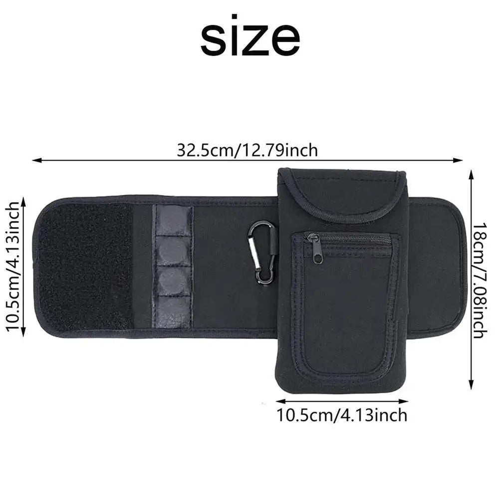 Non Slip Magnetic Gym Water Bottle Bag With Phone Pocket Magnetic Fitness Sling Bag Portable Magnetic Water Bottle Carrier Bag