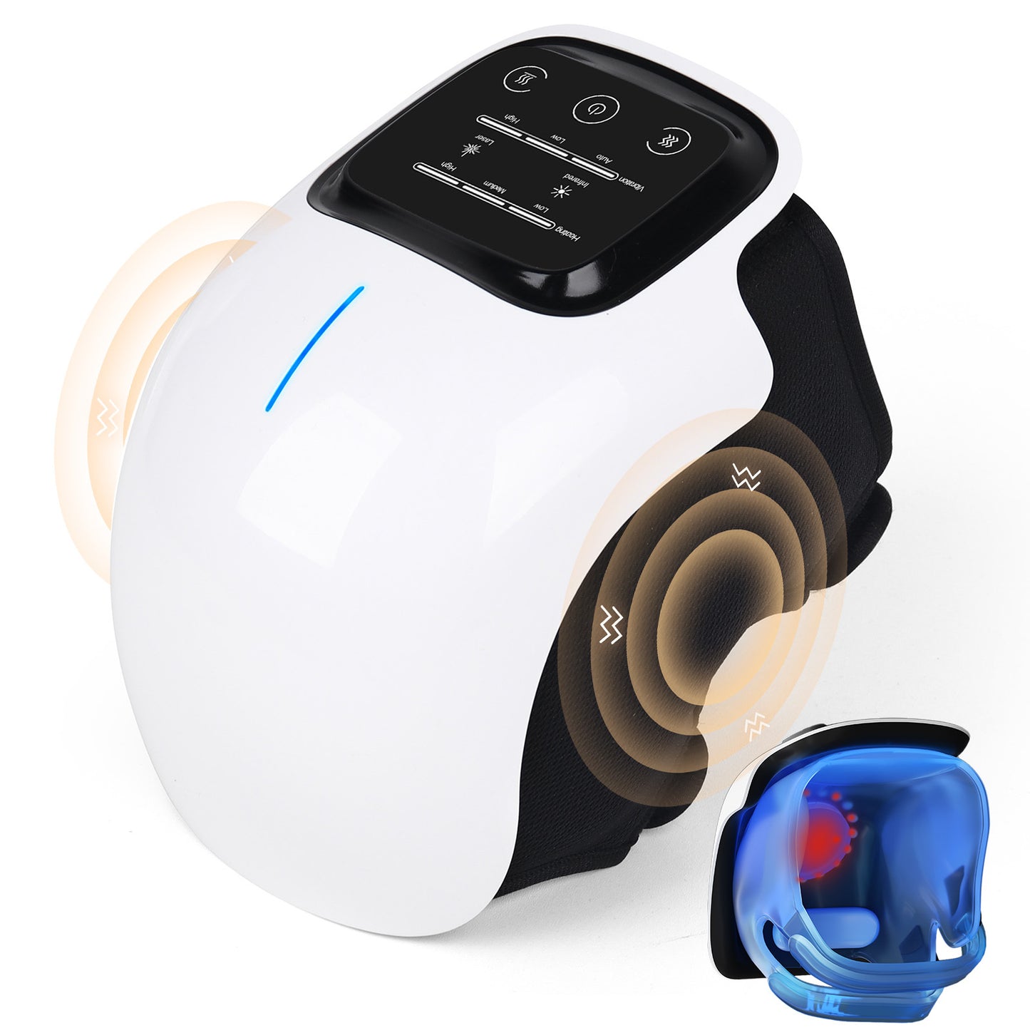 Smart Knee Massager With Heat Vibration 3D Air Compression-Portable Pain Relief