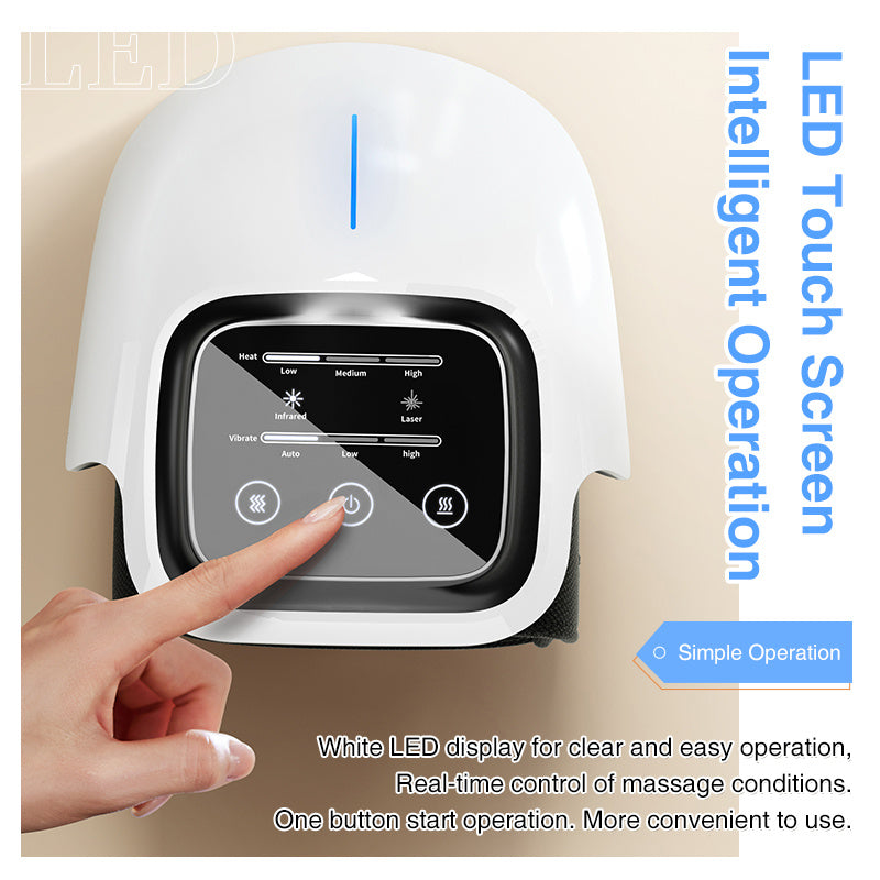 Smart Knee Massager With Heat Vibration 3D Air Compression-Portable Pain Relief