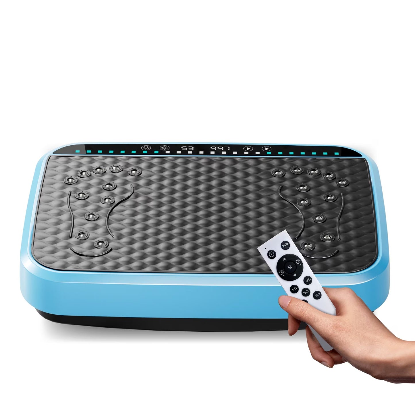 Vibration Plate Exercise Machine, Whole Body Fitness Platform For Lymphatic Drainage, Vibrating Shaker Board With 120 Speed Levels, Weight Loss And Fat Burner Workout Equipment