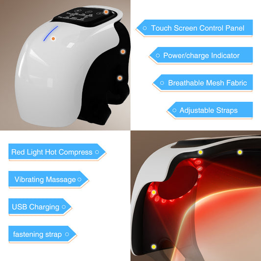 Smart Knee Massager With Heat  Vibration 3D Air Compression-Portable Pain Relief