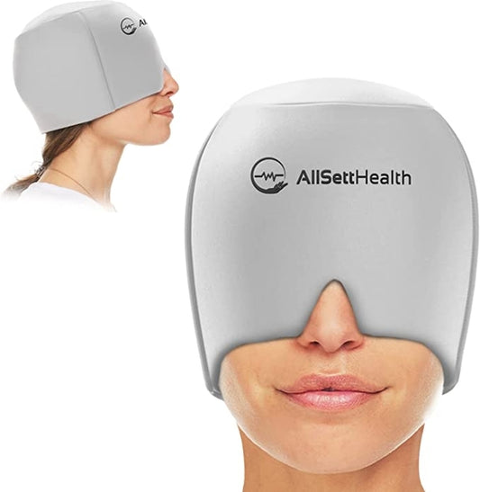 Migraine Relief Cap Ice Head Wrap, Headache Hat