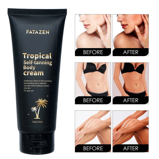 Private Label Natural 3 Hours Instant Dark Tanning Lotion Body Care Suntan Oil Skincare OEM Self Tanner Sunless Tanning Cream-1