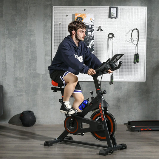 DB Hot sale Indoor Stationary Bike for Fitness Adjustable Height and Resistance LCD Monitor Home Use with Pedal Cage-1