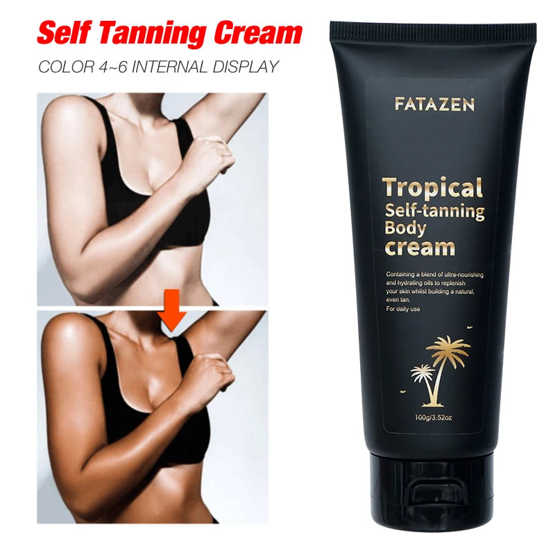 Private Label Natural 3 Hours Instant Dark Tanning Lotion Body Care Suntan Oil Skincare OEM Self Tanner Sunless Tanning Cream-3