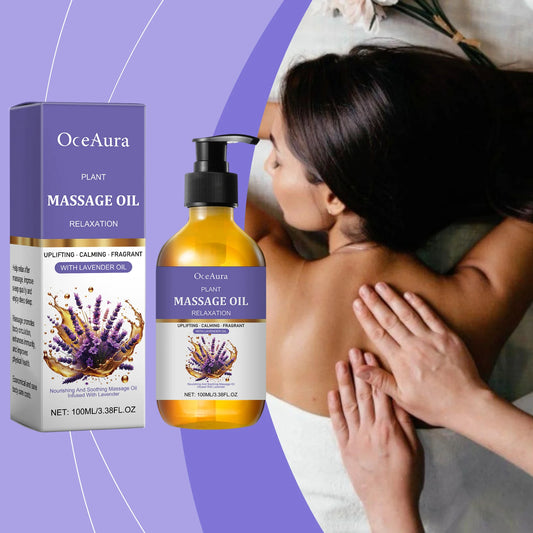 OceAura Lavender Essential Oil for Body Massage Gently Soothes and Moisturizes Skin Easily Absorbs Fragrance-1